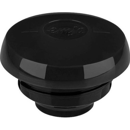 Emsa Samba Vacuum Jug Quick Press Κανάτα Θερμός Πλαστικό 1lt Μαύρο με Λαβή