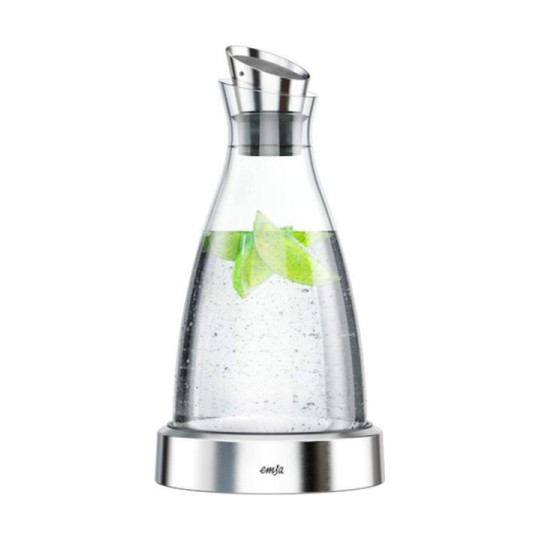 Emsa Flow Κανάτα Σερβιρίσματος Γυάλινη Ασημί 1000ml