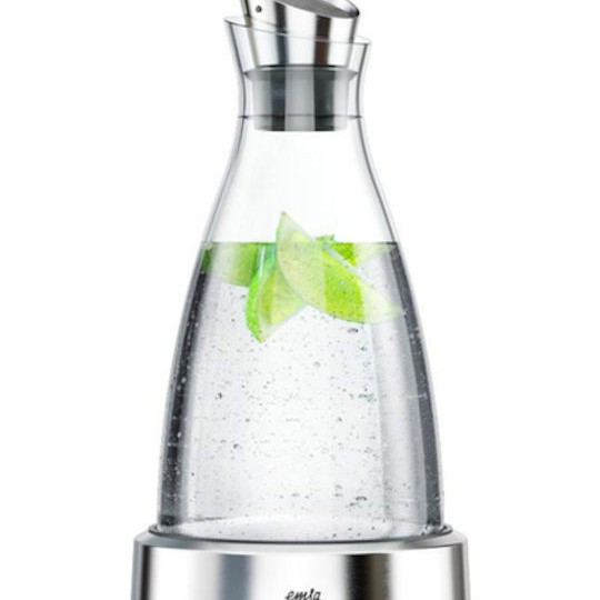 Emsa Flow Κανάτα Σερβιρίσματος Γυάλινη Ασημί 1000ml