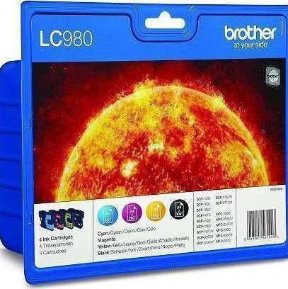 Brother LC980 Multipack Γνήσιο Πακέτο Μελανιών Εκτυπωτή InkJet Πολλαπλό (Color) (LC-980VALBPDR)