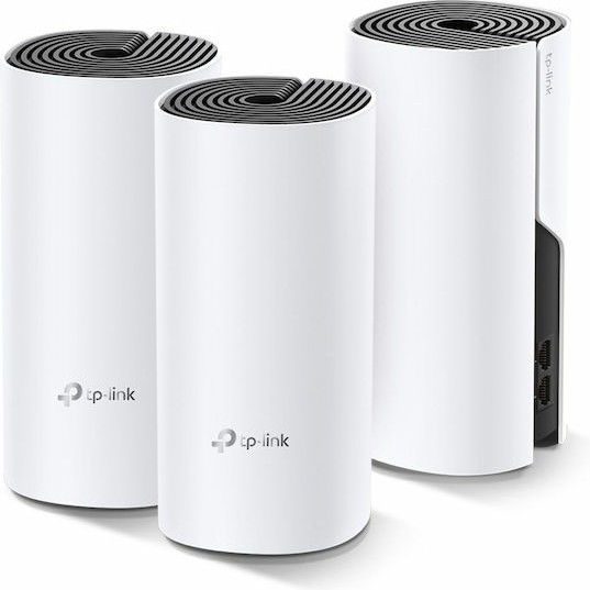 TP-LINK Deco M4 v2 WiFi Mesh Network Access Point Wi‑Fi 5 Dual Band (2.4 & 5GHz) σε Τριπλό Kit