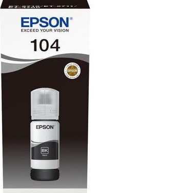 Epson 104 Γνήσιο Μελάνι Εκτυπωτή InkJet Μαύρο (C13T00P140)