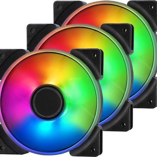 Fractal Design Prisma AL-12 Case Fan 120mm με ARGB Φωτισμό και Σύνδεση 3-Pin 3τμχ