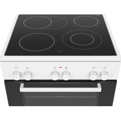 Bosch Κουζίνα 66lt με Κεραμικές Εστίες Π60εκ. Λευκή