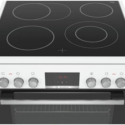Bosch Κουζίνα 66lt με Κεραμικές Εστίες Π60εκ. Λευκή