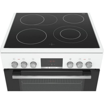 Bosch Κουζίνα 66lt με Κεραμικές Εστίες Π60εκ. Λευκή