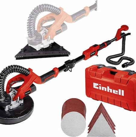Einhell Τηλεσκοπικό Τριβείο Γυψοσανίδας 750W με Δυνατότητα Αναρρόφησης Σκόνης TE-DW 225 X