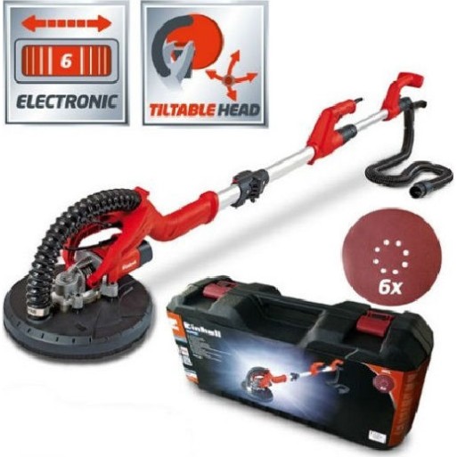 Einhell Τηλεσκοπικό Τριβείο Γυψοσανίδας 750W με Δυνατότητα Αναρρόφησης Σκόνης TE-DW 225 X