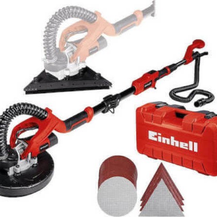 Einhell Τηλεσκοπικό Τριβείο Γυψοσανίδας 750W με Δυνατότητα Αναρρόφησης Σκόνης TE-DW 225 X