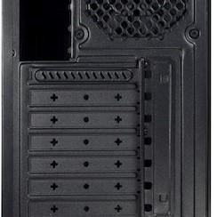Inter-Tech C-3 SAPHIR Gaming Midi Tower Κουτί Υπολογιστή με Πλαϊνό Παράθυρο και RGB Φωτισμό Μαύρο