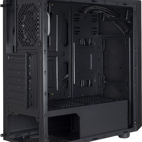 Inter-Tech C-3 SAPHIR Gaming Midi Tower Κουτί Υπολογιστή με Πλαϊνό Παράθυρο και RGB Φωτισμό Μαύρο