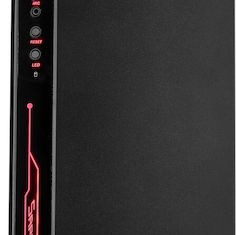 Inter-Tech C-3 SAPHIR Gaming Midi Tower Κουτί Υπολογιστή με Πλαϊνό Παράθυρο και RGB Φωτισμό Μαύρο