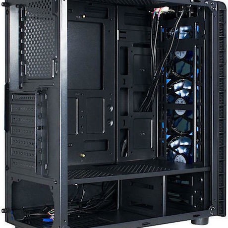 Inter-Tech CXC2 Gaming Midi Tower Κουτί Υπολογιστή με Πλαϊνό Παράθυρο Μαύρο