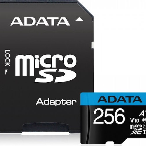 Adata Premier microSDXC 256GB Class 10 U1 V10 A1 UHS-I με αντάπτορα