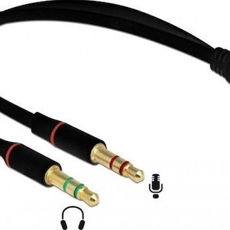 DeLock Μετατροπέας 3.5mm 2x male σε 3.5mm female (65967)