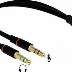 DeLock Μετατροπέας 3.5mm 2x male σε 3.5mm female (65967)