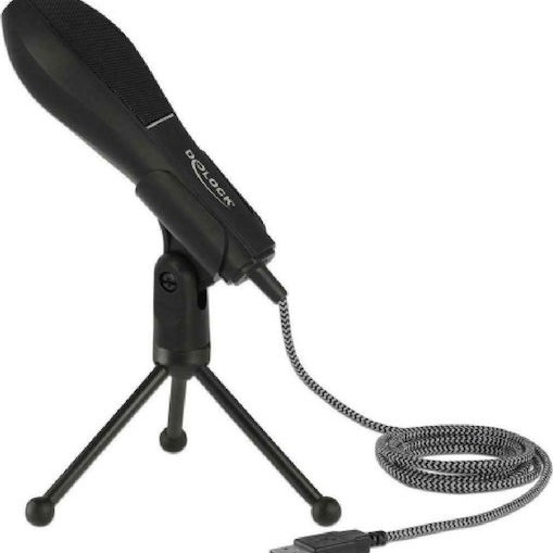 DeLock 65939 Πυκνωτικό Μικρόφωνο USB Επιτραπέζιο για Φωνητικά