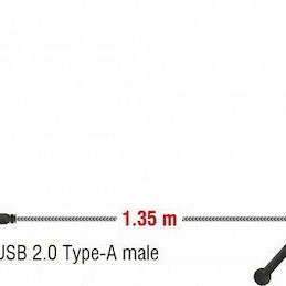 DeLock 65939 Πυκνωτικό Μικρόφωνο USB Επιτραπέζιο για Φωνητικά