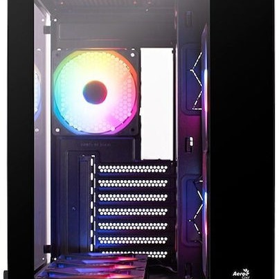 Aerocool Dryft-BK-v1 Midi Tower Κουτί Υπολογιστή με Πλαϊνό Παράθυρο Μαύρο