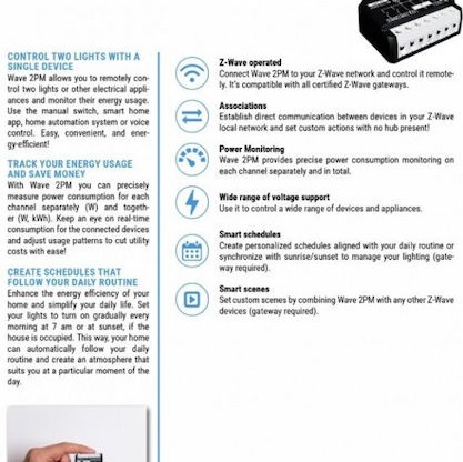 Shelly 2pm Ενδιάμεσος Διακόπτης 2τμχ