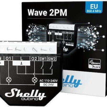 Shelly 2pm Ενδιάμεσος Διακόπτης 2τμχ