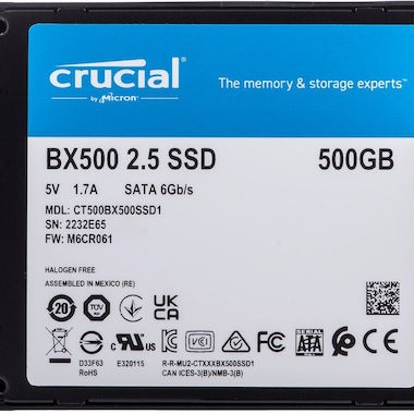 Crucial BX500 SSD 500GB 2.5'' SATA III