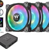 Thermaltake Riing Duo 14 RGB Radiator Fan TT Premium Case Fan 140mm με Σύνδεση 4-Pin PWM 3τμχ