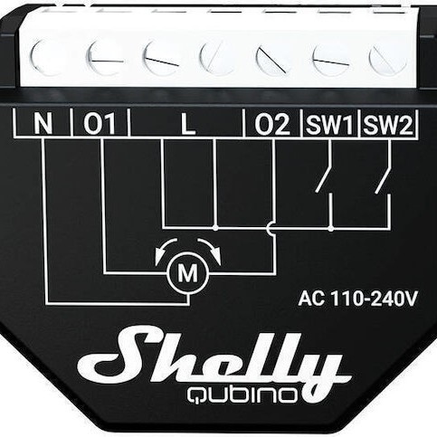 Shelly Qubino Wave Shutter Smart Ενδιάμεσος Διακόπτης με Σύνδεση Z-Wave