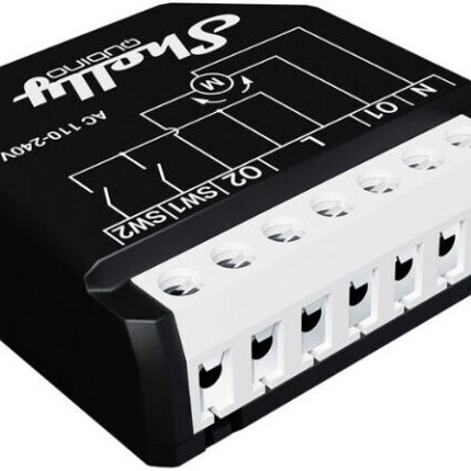 Shelly Qubino Wave Shutter Smart Ενδιάμεσος Διακόπτης με Σύνδεση Z-Wave