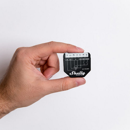 Shelly Qubino Wave Shutter Smart Ενδιάμεσος Διακόπτης με Σύνδεση Z-Wave