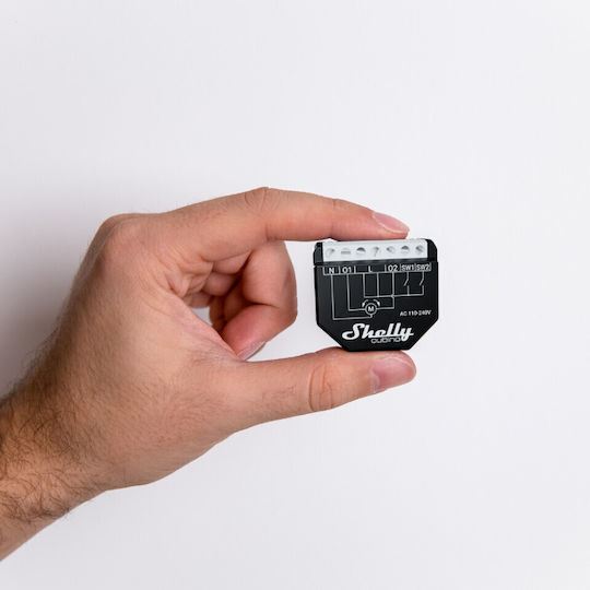 Shelly Qubino Wave Shutter Smart Ενδιάμεσος Διακόπτης με Σύνδεση Z-Wave