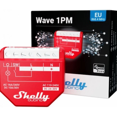 Shelly Wave 1PM Ενδιάμεσος Διακόπτης
