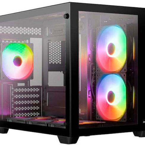 Aerocool Dryft Mini-BK-v2 Gaming Mini Tower Κουτί Υπολογιστή Μαύρο