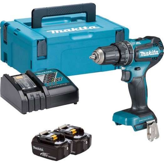 Makita Κρουστικό Δραπανοκατσάβιδο Μπαταρίας Brushless 18V 2x5Ah