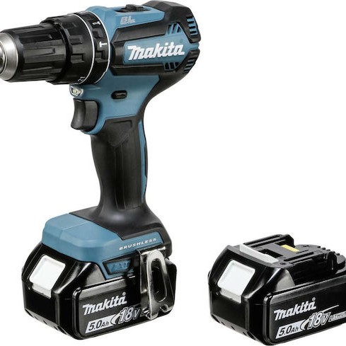 Makita Κρουστικό Δραπανοκατσάβιδο Μπαταρίας Brushless 18V 2x5Ah