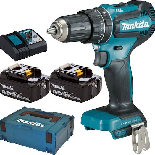 Makita Κρουστικό Δραπανοκατσάβιδο Μπαταρίας Brushless 18V 2x5Ah