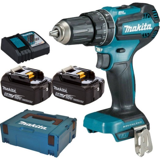 Makita Κρουστικό Δραπανοκατσάβιδο Μπαταρίας Brushless 18V 2x5Ah