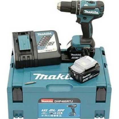 Makita Κρουστικό Δραπανοκατσάβιδο Μπαταρίας Brushless 18V 2x5Ah