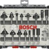 Bosch Σετ Φρέζες Καρβιδίου για Διαμόρφωση Αυλακώσεων σε Ξύλο 8mm με Οδηγό και Ρουλεμάν 15τμχ