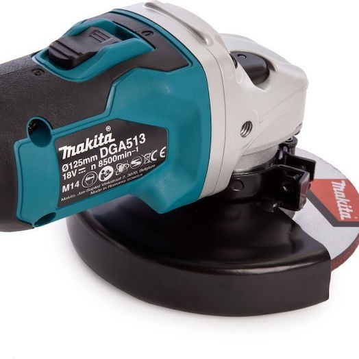 Makita Τροχός 125mm Μπαταρίας Brushless με Ρύθμιση Στροφών 18V Solo