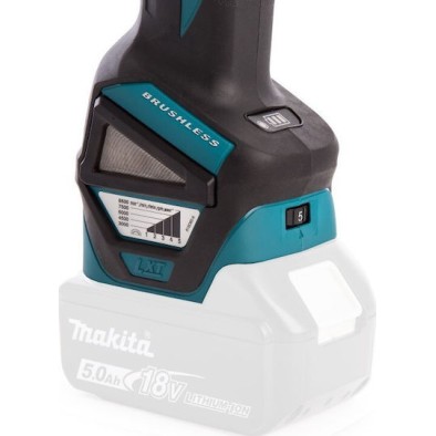 Makita Τροχός 125mm Μπαταρίας Brushless με Ρύθμιση Στροφών 18V Solo