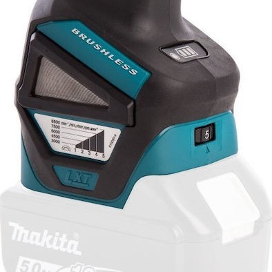 Makita Τροχός 125mm Μπαταρίας Brushless με Ρύθμιση Στροφών 18V Solo
