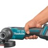 Makita Τροχός 125mm Μπαταρίας Brushless με Ρύθμιση Στροφών 18V Solo