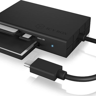 Icy Box Card Reader USB 3.0 για SD/microSD/CompactFlash