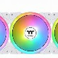 Thermaltake Swafan Ex12 TT Premium Edition Case Fan 120mm με RGB Φωτισμό και Σύνδεση 3-Pin / 4-Pin PWM 3τμχ Λευκό