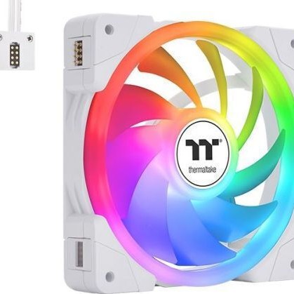Thermaltake Swafan Ex12 TT Premium Edition Case Fan 120mm με RGB Φωτισμό και Σύνδεση 3-Pin / 4-Pin PWM 3τμχ Λευκό