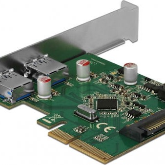 DeLock Κάρτα PCIe σε 2 θύρες USB 3.1