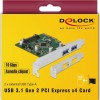 DeLock Κάρτα PCIe σε 2 θύρες USB 3.1
