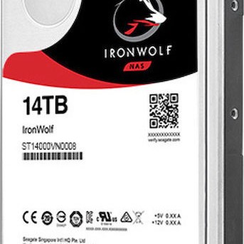 Seagate IronWolf Nas 12TB HDD Σκληρός Δίσκος 3.5