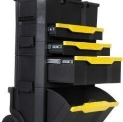 Stanley Τροχήλατος Πλαστικός Εργαλειοφόρος 3 Τμημάτων με Εργαλειοθήκη Π48.8xΒ34.8xΥ87εκ.